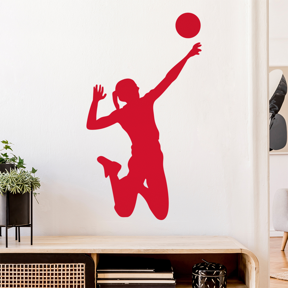 Volleyball Spieler Figur Wandaufkleber - Picture 31 of 204
