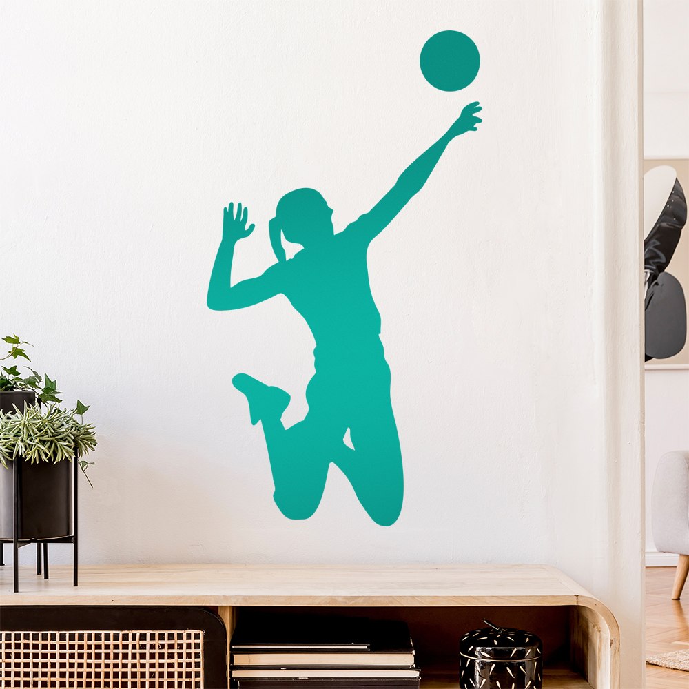 Volleyball Spieler Figur Wandaufkleber - Picture 91 of 204