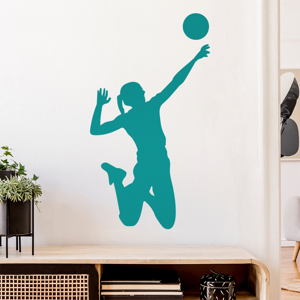 Volleyball Spieler Figur Wandaufkleber - Picture 127 of 204