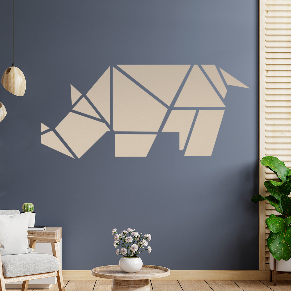 Papierfalten Nashorn Wandaufkleber - Picture 169 of 204