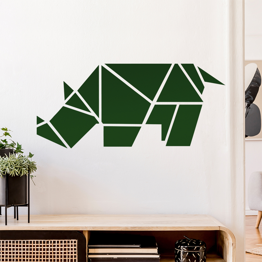 Papierfalten Nashorn Wandaufkleber - Picture 103 of 204