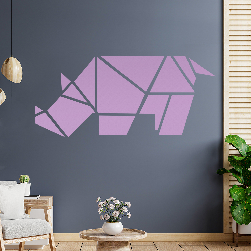 Papierfalten Nashorn Wandaufkleber - Picture 55 of 204