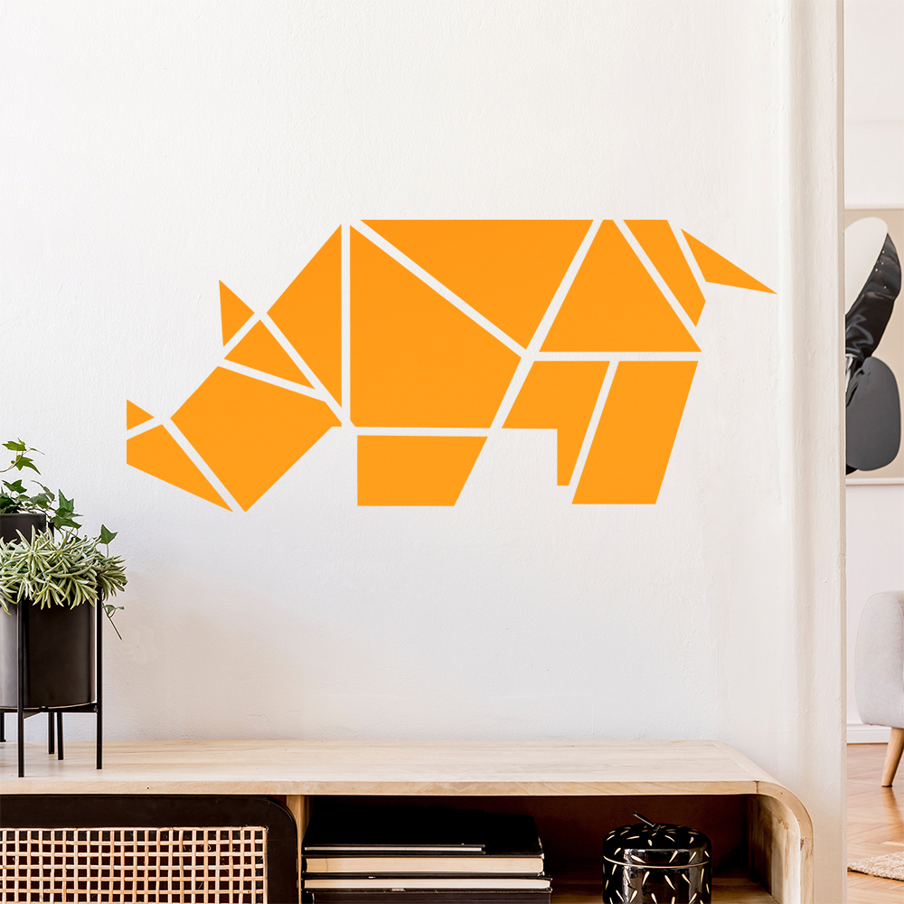 Papierfalten Nashorn Wandaufkleber - Picture 13 of 204