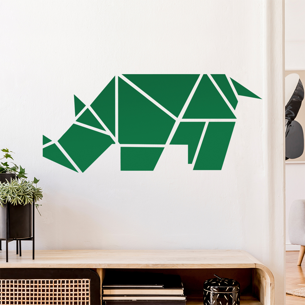 Papierfalten Nashorn Wandaufkleber - Picture 109 of 204