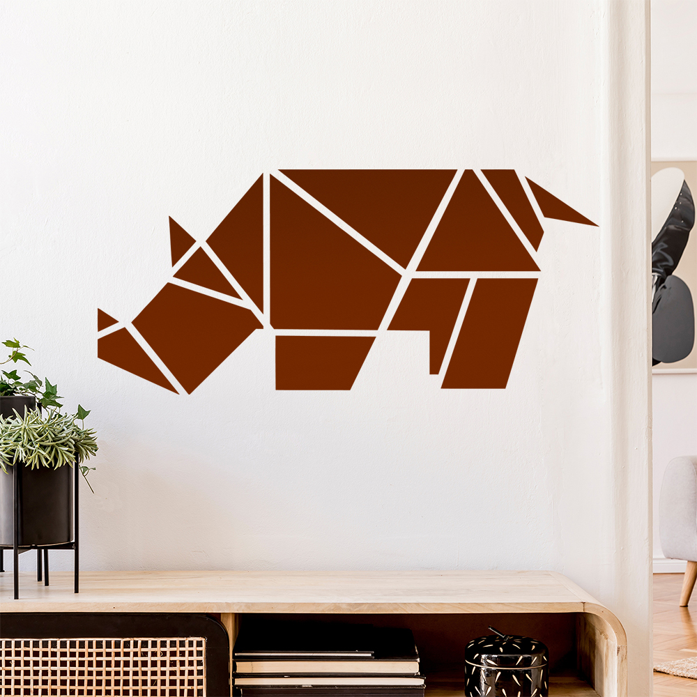 Papierfalten Nashorn Wandaufkleber - Picture 175 of 204