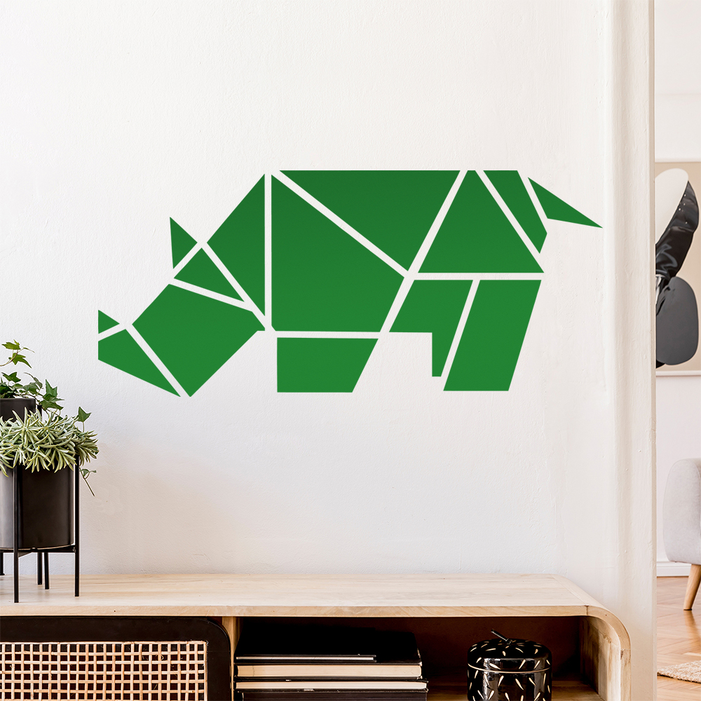 Papierfalten Nashorn Wandaufkleber - Picture 115 of 204