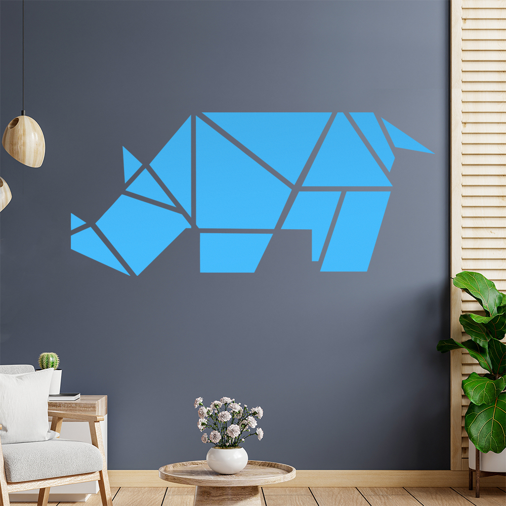 Papierfalten Nashorn Wandaufkleber - Picture 97 of 204