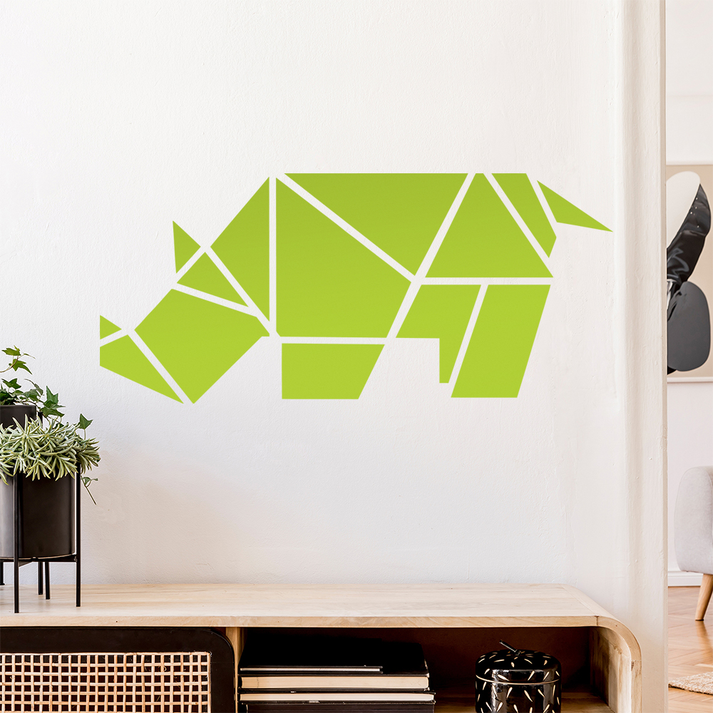 Papierfalten Nashorn Wandaufkleber - Picture 121 of 204