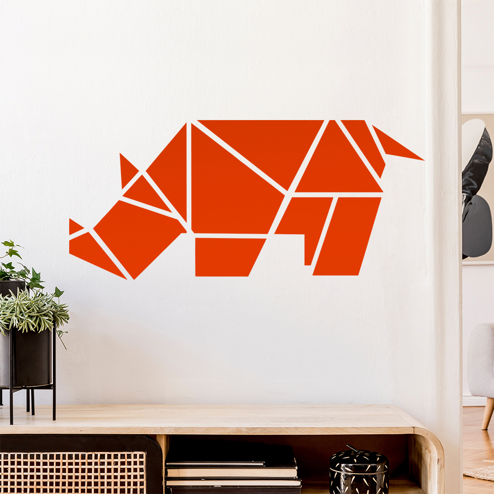 Papierfalten Nashorn Wandaufkleber - Picture 37 of 204