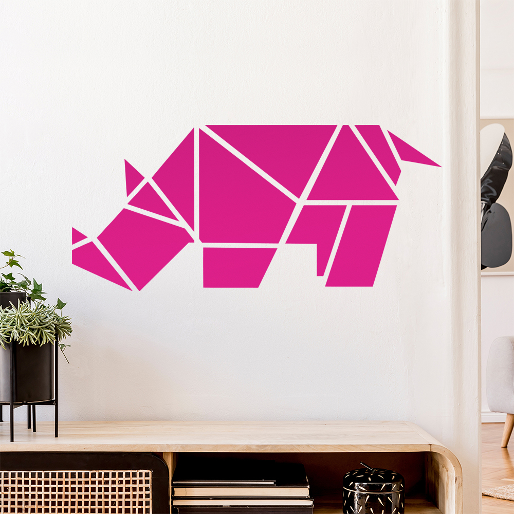 Papierfalten Nashorn Wandaufkleber - Picture 49 of 204