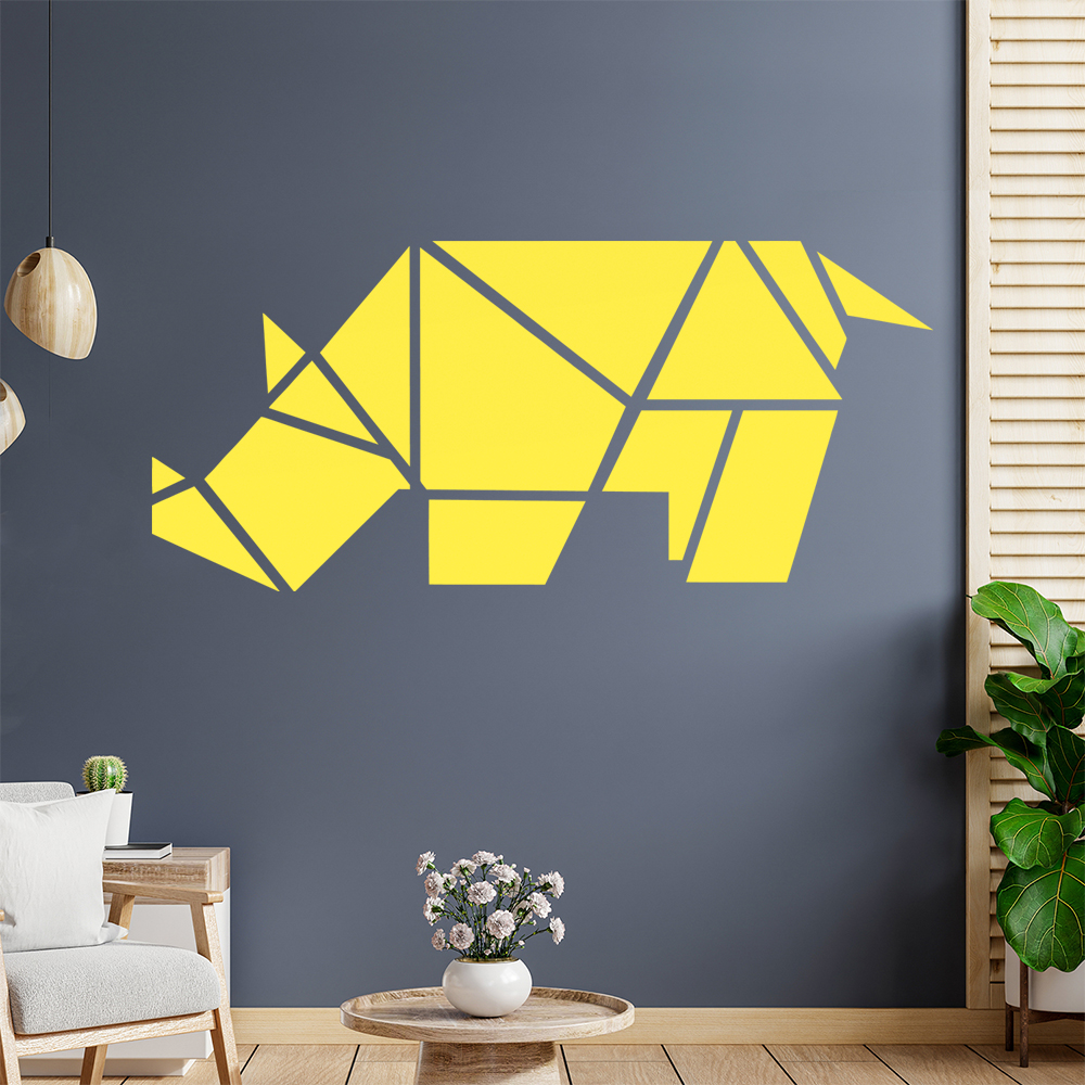 Papierfalten Nashorn Wandaufkleber - Picture 19 of 204