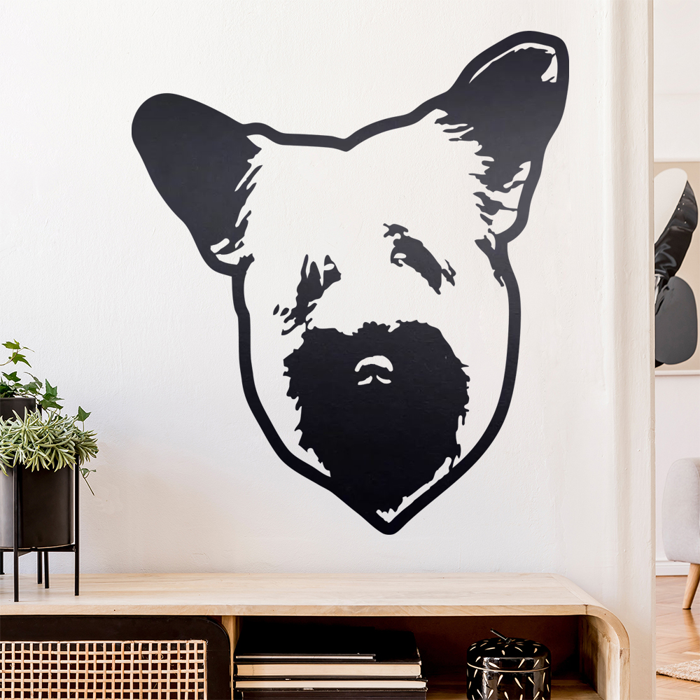 skye terrier Hund Wandaufkleber - Picture 7 of 12